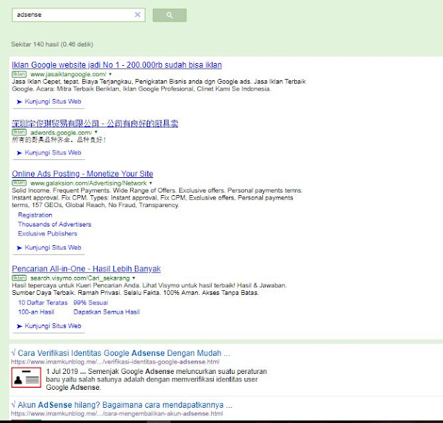 Cara Menampilkan Iklan AdSense di Google Custom Search Engine
