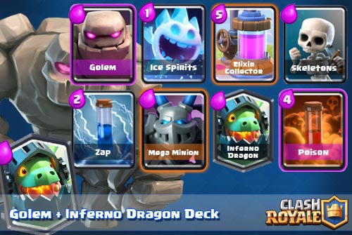 Deck Golem Inferno Dragon Arena 7 Clash Royale