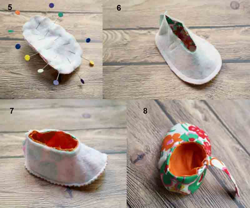 Tutorial Cara  Membuat Sepatu  Bayi dari Kain Perca