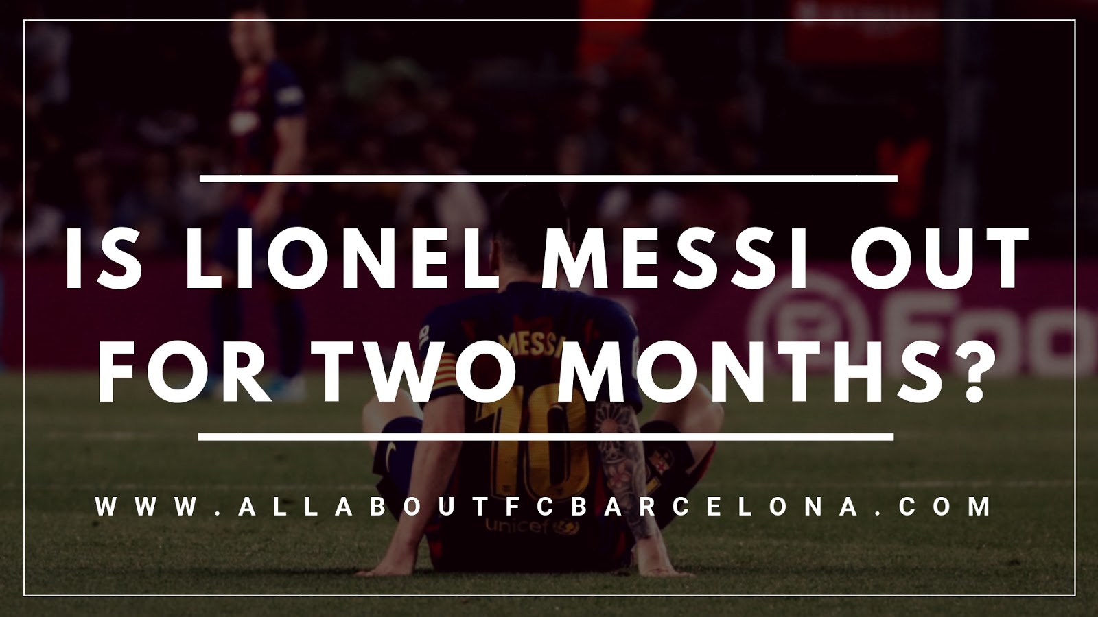Lionel Messi Rumoured to be Sidelined for Two Months with the Latest Injury? #Barca #Messi