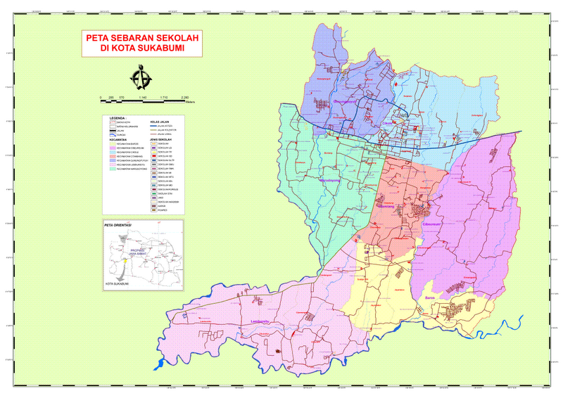 TAKJUB INDONESIA PETA  KOTA  SUKABUMI 