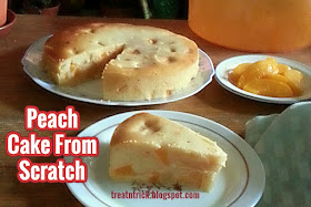 Peach Cake From Scratch Recipe @ treatntrick.blogspot.com