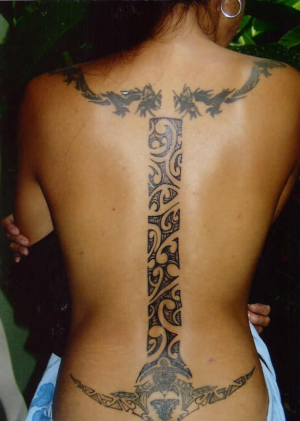 Stunning Samoan Tattoo On Back