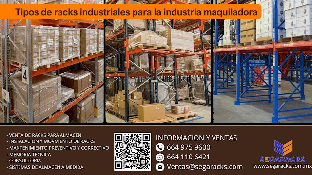 Tipos de racks industriales para la industria maquiladora