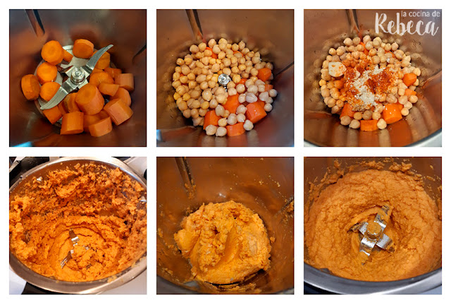 Receta de hummus de zanahoria: preparación del hummus