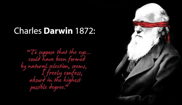 Charles Darwin was wrong eye quote on evolution