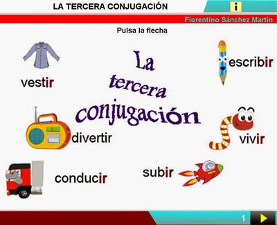 http://cplosangeles.juntaextremadura.net/web/edilim/curso_4/lengua/tercera_conjugacion/tercera_conjugacion.html