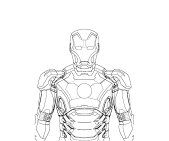 #1 Iron Man Coloring Page