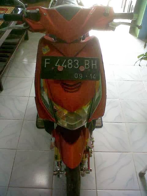 Modifikasi Honda Beat 2009 Merah Metalik  Modifikasi 