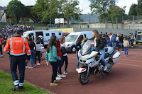 Exhibición de la Ertzaintza en la ciudad deportiva San Vicente
