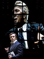 Michael Sheen and Frank Langella in Frost/Nixon.