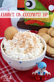 A creamy blend of coconut & pineapple, this Cubby's Oh Coconuts! Dip is a fun sweet treat for an afternoon snack or a children's party.