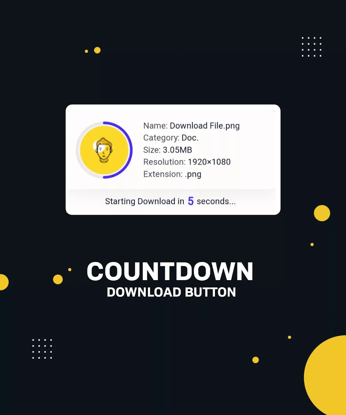 Download Box with Countdown Timer using HTML, CSS and JavaScript