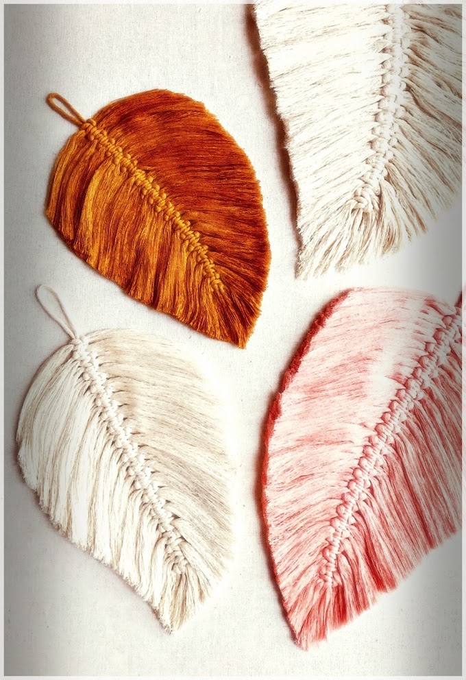 DIY Macrame Feathers Schöne Ma