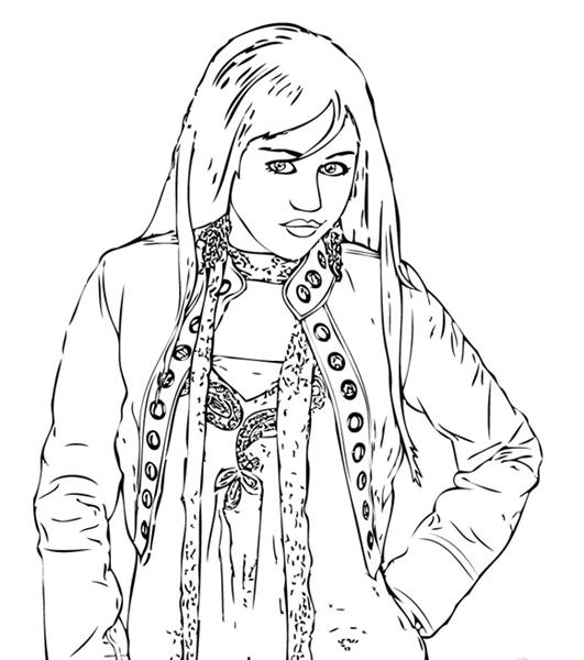 hannah montana coloring pages - Hannah Montana Coloring Pages Pinterest