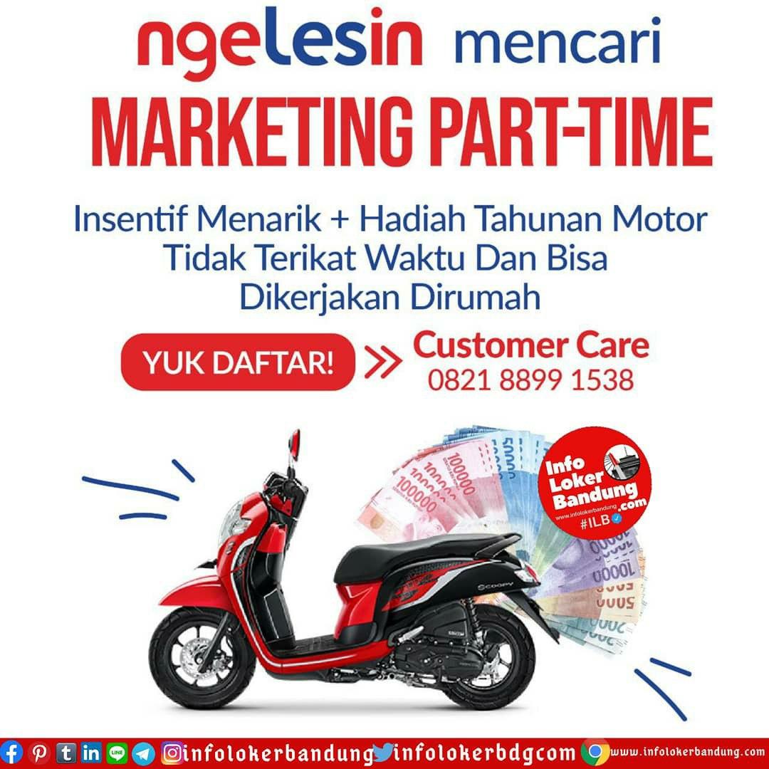 Lowongan Kerja Marketing Part  Time  ngeLesin Bandung  Juli 