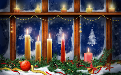 Christmas Candles HD Desktop Wallpapers