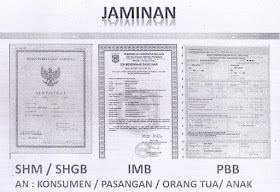 Jaminan pembiayaan kredit jaminan gadai SHM dan SHGB Rumah atau Ruko Jaminan pembiayaan kredit jaminan gadai SHM dan SHGB Rumah atau Ruko
