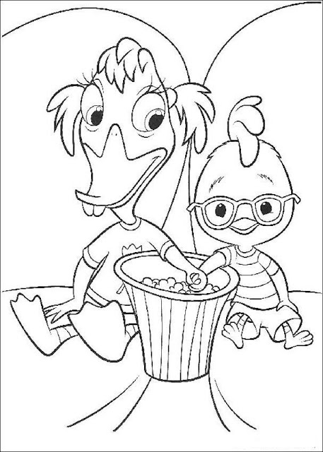 Chicken Little Coloring Pages 7