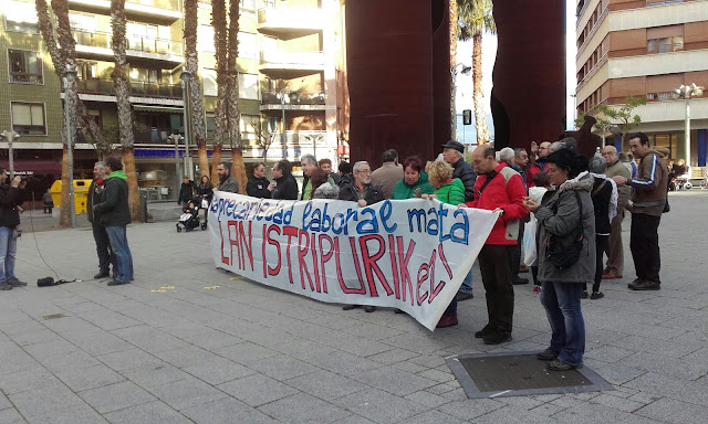 Concentración contra los accidentes y la precariedad laboral