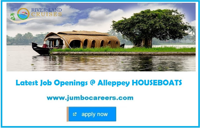 Job Openings in Leading Houseboats Kerala