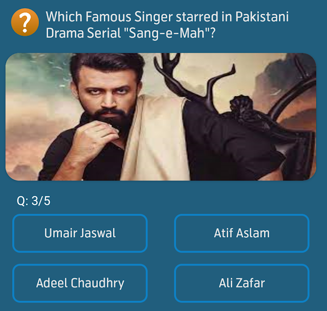 Which Famous Singer starred in Pakistani Drama Serial "Sang-e-Mah"?