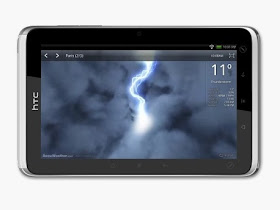 HTC Flyer weather animation