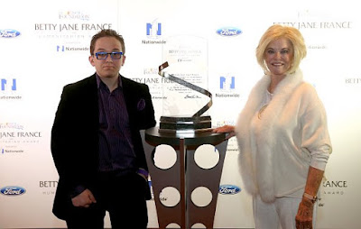 Jeff Hanson, of Overland Park, won the NASCAR Foundation's Betty Jane France Humanitarian Award