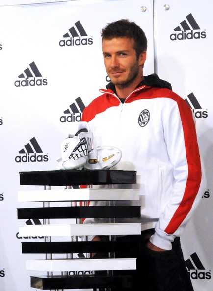 David Beckham with Adidas