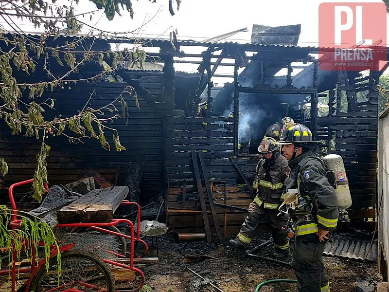 Incendio al interior del cementerio Alemán de Osorno