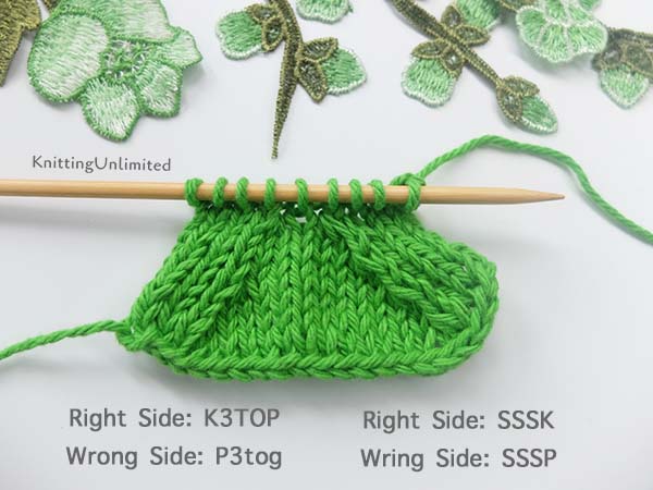 Learn to Knit: SSP, Slip slip and purl - Stolen Stitches