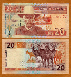 N4 NAMIBIA 20 DOLLARS UNC 2002