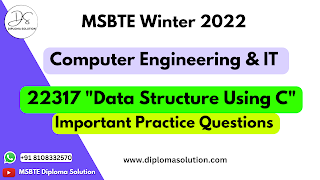 22317 Data Structure Using C Important Questions for MSBTE Exam