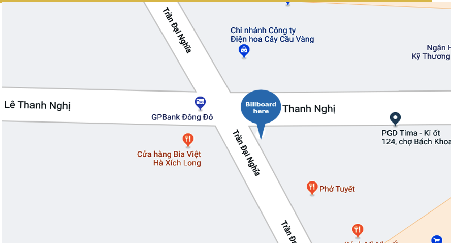 mapping vị trí quảng cáo ngoài trời