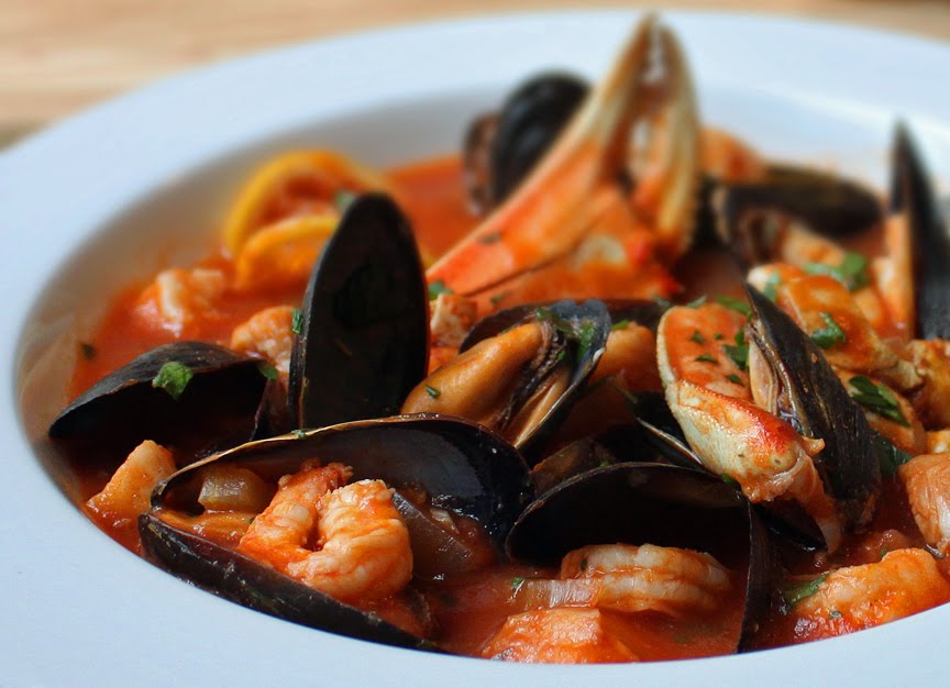 This spicy fish together with shellfish stew is a large cherry-red bowl of yummy Cioppino's Not Cheapino, But Totally Worth It!