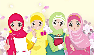 wallpaper kartun muslimah