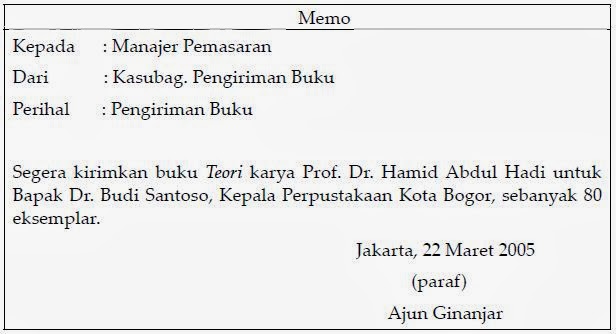 Zahrotussaadahmafa: contoh surat perintah , pengumuman 