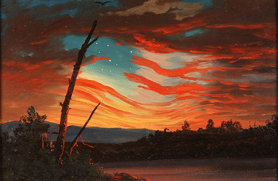 “Our Banner in the Sky” by Frederic Edwin Church, 1861