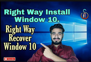 right way to recover and install window 10 www.technicalsht.com