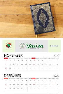 Desain Kalender Indonesia Tahun 2020 Islamic Style