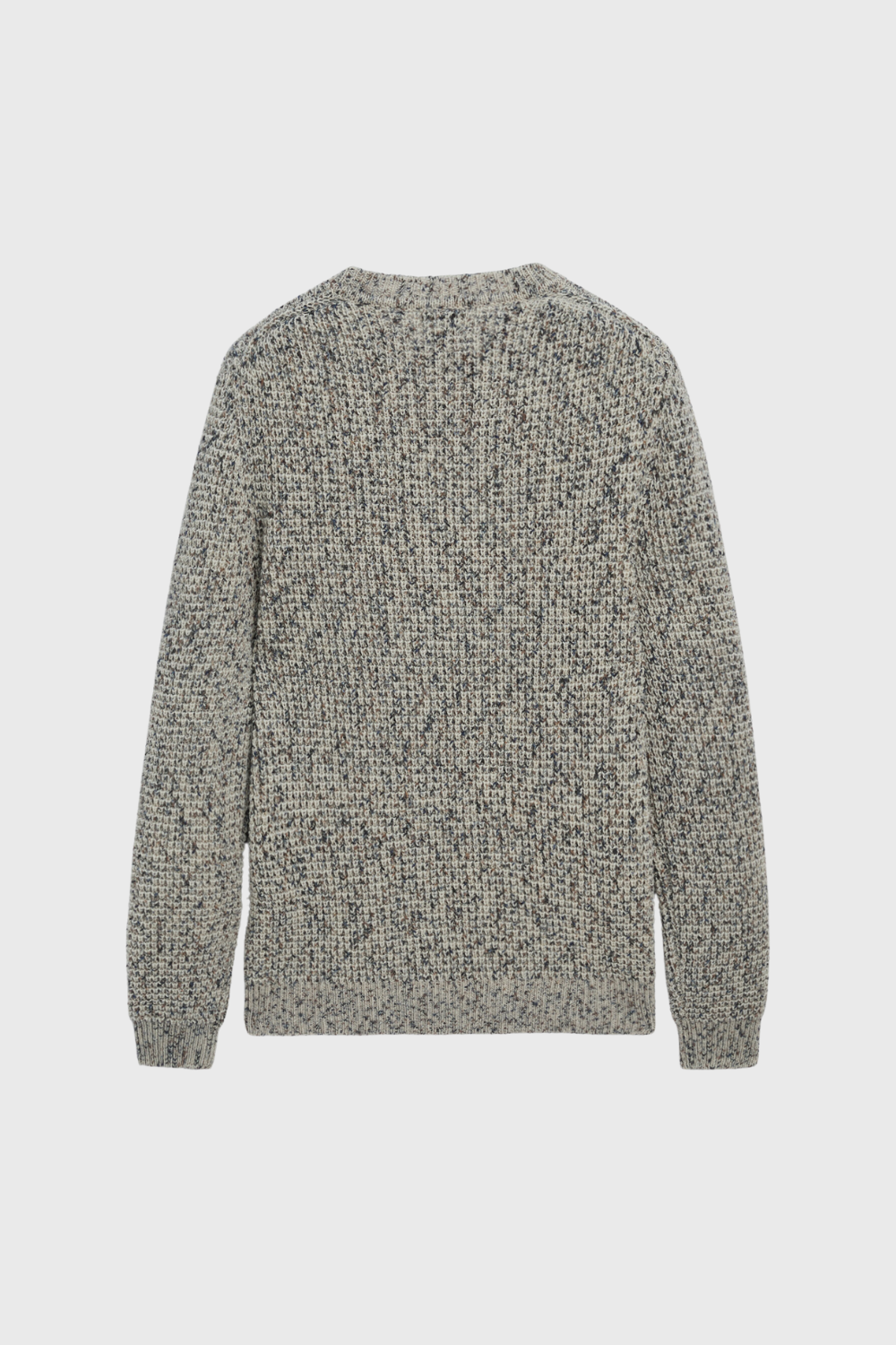 flecked waffle-knit wool-blend sweater