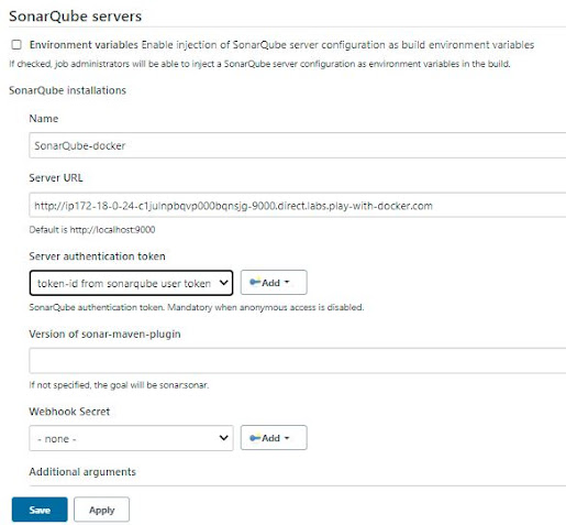 SonarQube Server Configuration