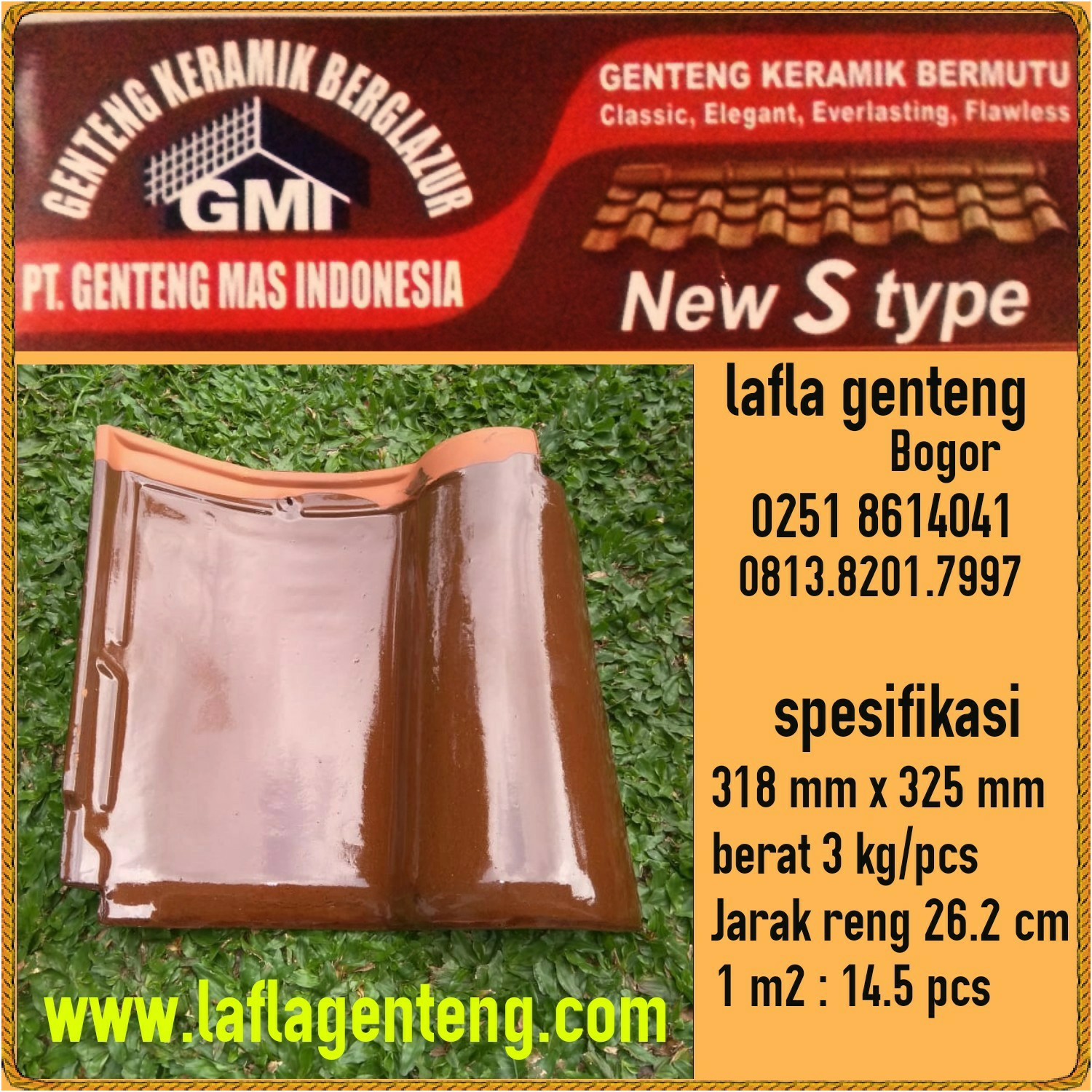  jual  genteng  keramik  info harga Genteng  keramik  glazur 