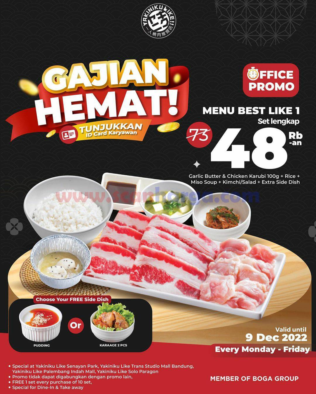 Yakiniku Promo Gajian Hemat Paket Menu Best Like mulai 48RB*