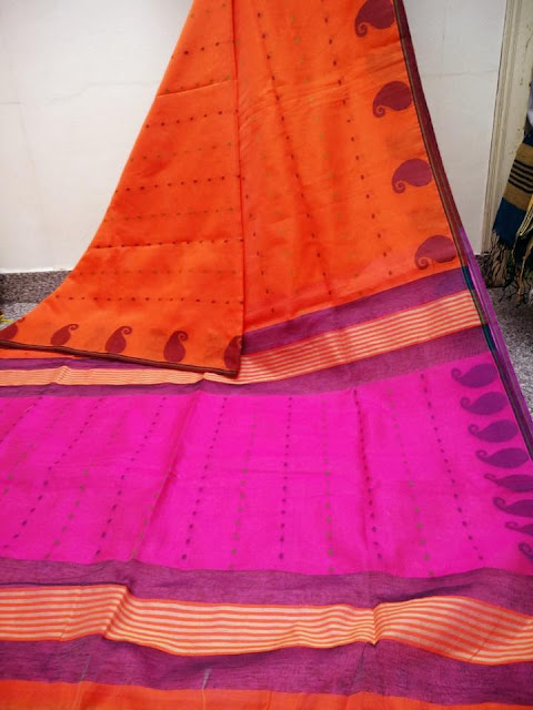 khadi Handloom Resham Saree 