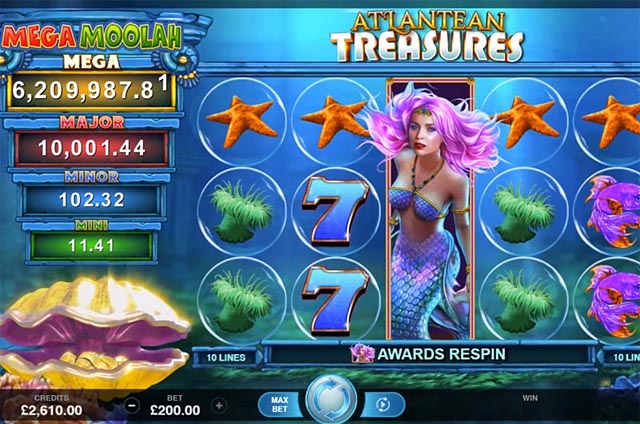 Ulasan Slot Microgaming Indonesia - Atlantean Treasures Mega Moolah Jackpots Slot Online