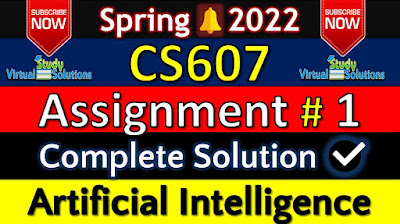 CS607 Assignment 1 Solution Spring 2022