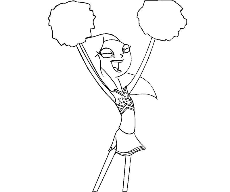 Printable Candace Flynn 10 Coloring Page