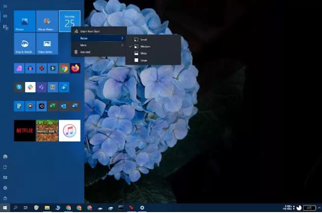 Cara Mengubah Tampilan Start Menu Windows 10-6