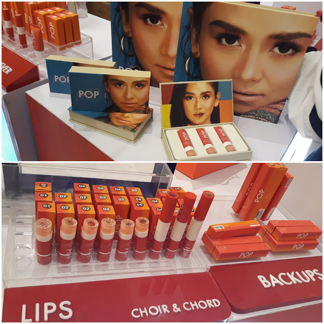 Sarah G.'s Pop Studio PH faves: Eyebrow pencil, eyeliner, contour, hits number 5 lipstick.